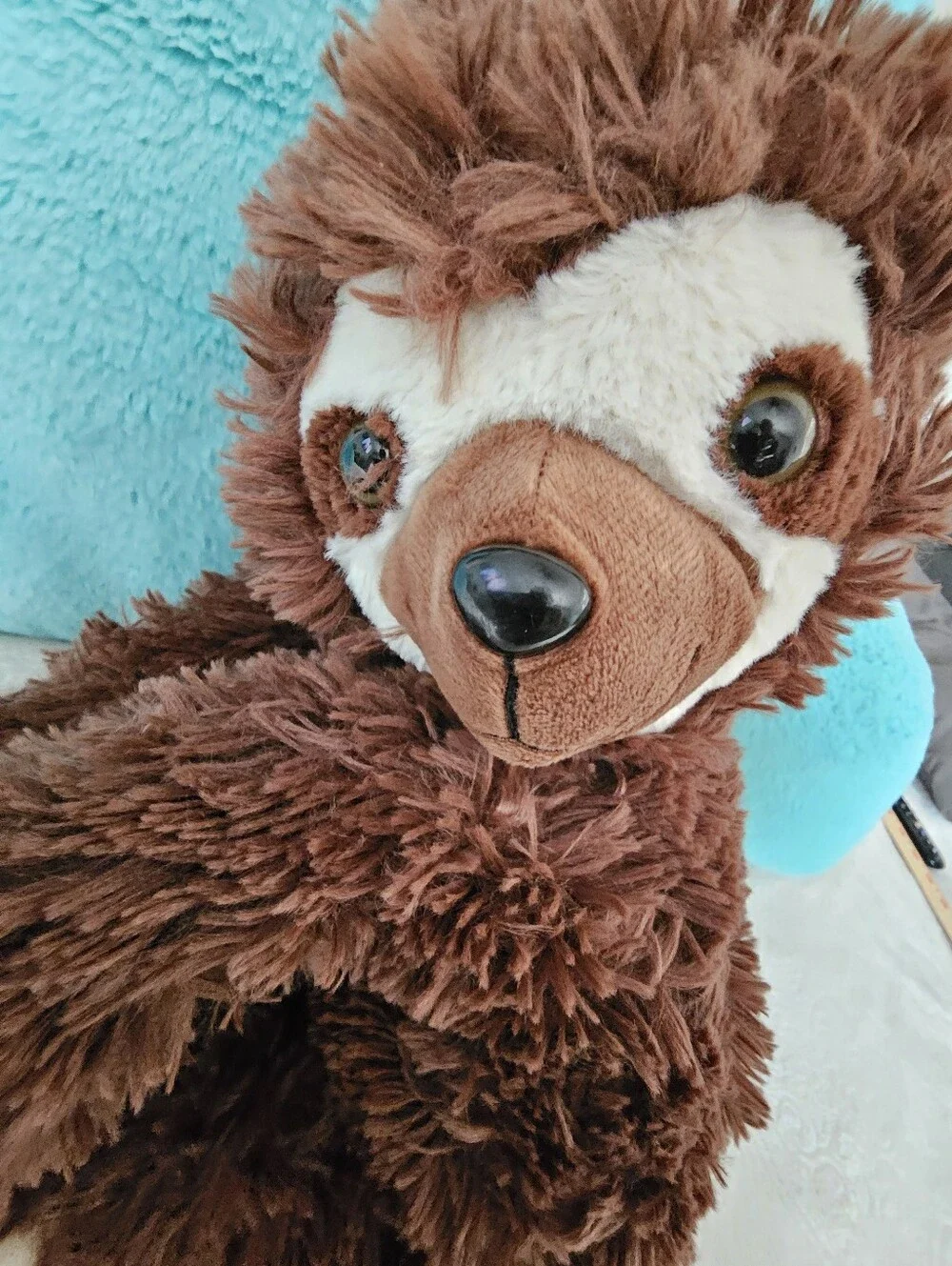Goffa Plush Sloth Backpack Brown Stuffed Animal Zipper Bag Adjustable Strap Euc